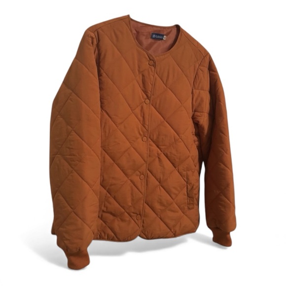 Quilted Brown Utility Jacket - Picture 3 of 6